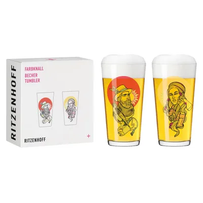 Immagine prodotto di Set di bicchieri da birra Ritzenhoff Colour Pop Mug Set di 2 002
