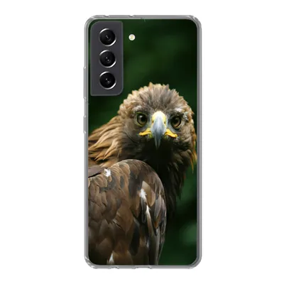 Produktbild von MuchoWow® Handyhülle Schutzhülle Hülle für Samsung Galaxy S21 FE Adler - Braun - Raubvogel Silikon Softcase Handy Hülle - Mobiltelefonhülle