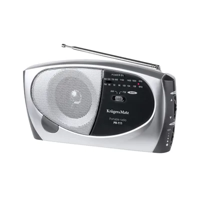Obrázek produktu pro Kruger&Matz URZ2038 Přenosné rádio AM/FM, PR-111, stříbrná