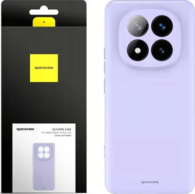 Produktbild von Spacecase Silikonhülle 3.0 Redmi Note 14 Pro+ 5G lila