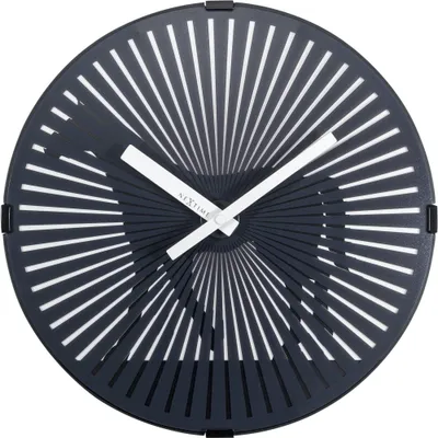 Produktbild von NeXtime Walking Horse, Wand, Analoge Uhr, Rund, Grau, 30 cm