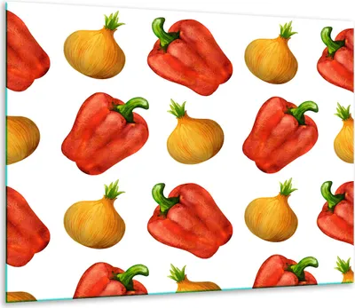 Obrázek produktu pro Krycí desky sporáku Skleněný kryt varné desky 60x52cm ovoce