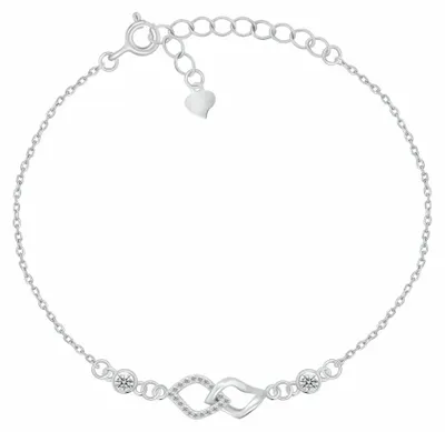 Obrázek produktu pro Elegantní stříbrný náramek se zirkoniemi BRC157W