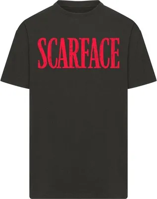 Obrázok produktu pre Pánske tričko Mr. Tee Scarface Distressed Logo Oversize Tee čierne - S