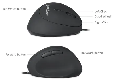 Produktbild von Perixx PERIMICE-519 - Vertikale Maus - ergonomisch