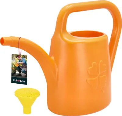 Obrázek produktu pro KOTARBAU® Konev 4,5 l Konev na květiny pro zahradu a domácnost s odnímatelnou sprškou Zalévání rostlin pro venkovní i vnitřní použití Plastová, oranžová