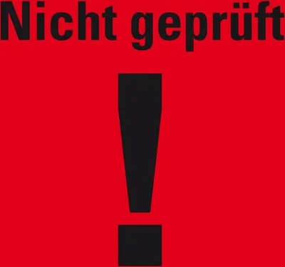 Produktbild von Dreifke® Aufkleber I Organisationsetikett Nicht , rot, Haftpapier, abl...
