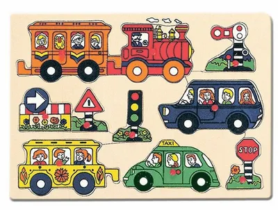 Produktbild von Bino & Mertens - Steckpuzzle, Verkehr