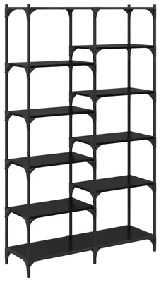 Obrázok produktu pre vidaXL Regál čierny dubový vzhľad 100 x 32 x 170 cm materiál na báze dreva