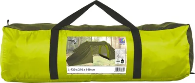 Produktbild von Happy People Doppeldachzelt Iglu für 4 Personen ca. 140+140+140x210x140 cm, grün/grau, 78930