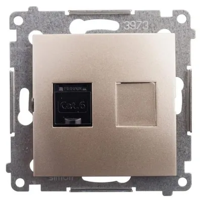 Image de Contact-Simon D61.01/44, Or, Plastique, IP20, 75 mm, 37 mm, 75 mm