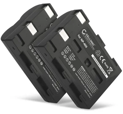 Image de CELLONIC 2x Batterie pour Appareil photo Compatible avec Pentax K10D, K20D, D-LI50 - (1600mAh, 7.4V)