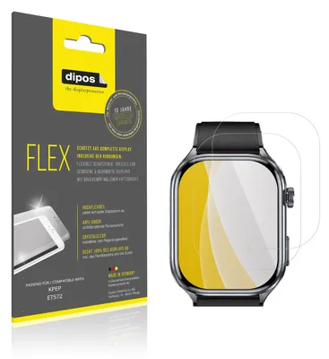 Image de 2x Film de protection d'écran pour KPEP ET572, recouvre 100% de l'écran, dipos Flex