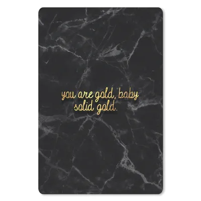 Produktbild von MuchoWow® Mauspad Mousepad Zitate - Sprichwörter - Gold - Marmor 40x60 cm - Mousepads - Maus Mat - Pad - Mausunterlage - Schreibtisch Accesoire