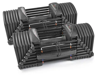 Produktbild von Verstellbarer Halterset, 30 kg, aus Gusseisen, schwarz – für Fitness-Training und Muskelaufbau