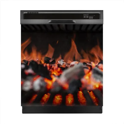 Produktbild von Aufkleber sticker 60x60 cm Dekorative folie Spülmaschine - Grill Feuer Glut