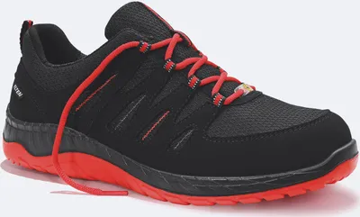 Produktbild von Berufshalbschuh MADDOX black-red Low ESD O2, Gr. 46