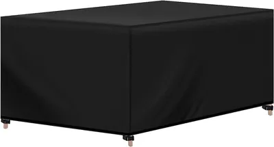 Produktbild von Gartenmöbelabdeckung 420D Oxford wasserabweisend winddicht UV-beständig | Schwarz | 250x210x90cm
