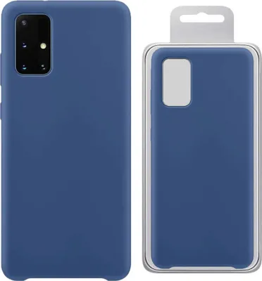 Image de Housse en Silicone Flexible Samsung Galaxy S21+ 5G (S21 Plus 5G) Bleu Foncé