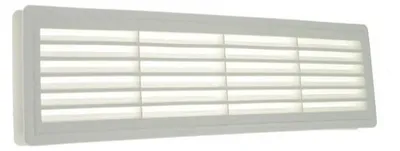 Produktbild von Lüftungsgitter Tür 460x135 mm weiß für Flügelstärke bis 35 mm
