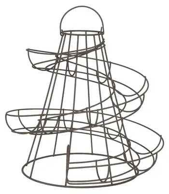 Produktbild von Clayre & Eef Eierhalter 33x33x35 cm Schwarz Eisen