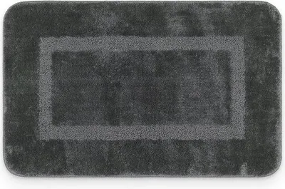 Imagen del producto de Unyqoos® Loti: Alfombrilla para baño – Alfombrilla antideslizante para ducha, fabricada en microfibra, absorbente, 100% poliéster, lavable a 30°C, color gris, 50x80 cm