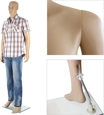 Produktbild von Melko figurína krajčír manekýn módny dizajn - muž 185CM