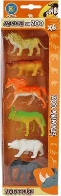 Produktbild von Zoo Tiere Spielzeug 6er Set "Löwe"