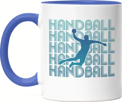 Produktbild von Handball Tasse Blau Handballer Handballspieler Verein Mannschaft