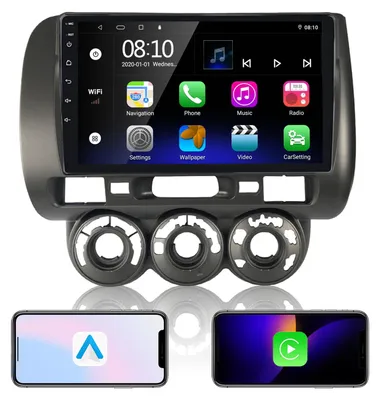 Obrázek produktu pro Autorádio s CarPlay, Android Auto, 9palcovým dotykovým displejem, GPS navigací a Bluetooth