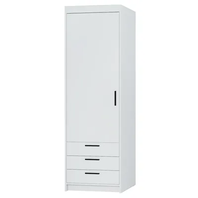 Produktbild von AX LIVING Kleiderschrank Schrank Weiß Storicos 1T3S 59,9cm Modern