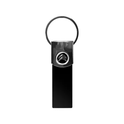 Image de Porte-clés Citroën Noir Officiel, Logo Noir