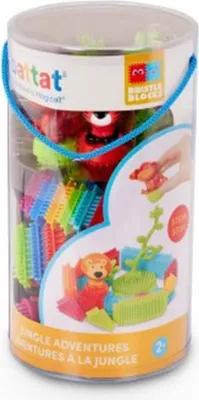 Produktbild von Bristle Blocks Bausteine Dschungel - 54 Stück - Spielzeug Eimer