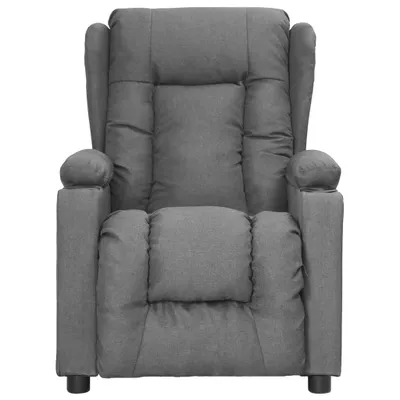 Image de vidaXL Fauteuil relax gris clair Tissu