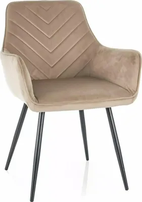Produktbild von DORKAS Polsterstuhl für Esszimmer - beige/schwarz