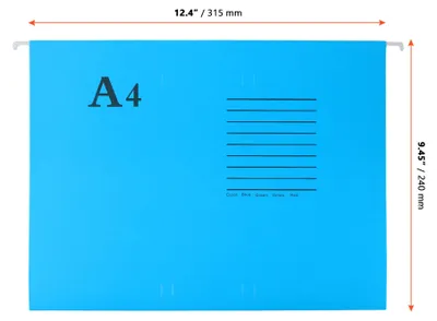 Image de Dossiers suspendus format A4, lot de 25, en carton, 5 couleurs, pour l'organisation