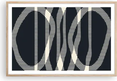 Produktbild von Gerahmtes Poster - Rahmen in heller Eiche - Abstraktion künstlerisch kreativ - 91,5x61 cm - Wand Bild - Wanddeko - Wandbilder - Kunstposter - Wandposter - Bilderrahmen - Bilder - P2NAA91x61-4943
