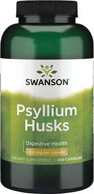 Produktbild von Flohsamenschalen 610 mg 300 Kapseln Swanson Health Products