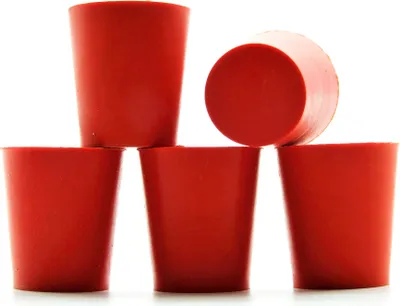 Produktbild von Gummistopfen 22/17mm x 5 Stk, Konischer Gummistopfen | Gummi Korken