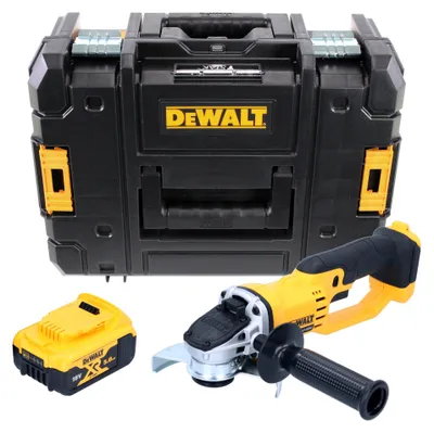 Obrázek produktu pro Akumulátorová úhlová bruska DeWalt DCG 412 NT 18 V 125 mm + 1x akumulátor 5,0 Ah + TSTAK - bez nabíječky