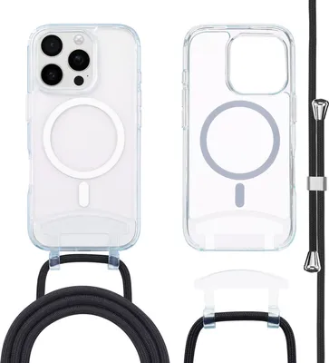 Produktbild von imoshion MagSafe Hülle mit abnehmbarem Band iPhone 16 Pro - Transparent
