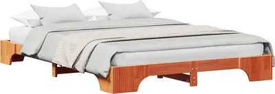 Obrázek produktu pro vidaXL Rám postele vosk hnědý 160 x 200 cm z masivního borovicového dřeva