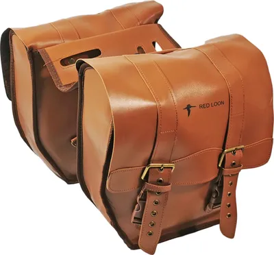 Produktbild von Red Loon Retro Doppelpacktasche Gepäckträgertasche Packtaschen Doppeltasche Lederoptik