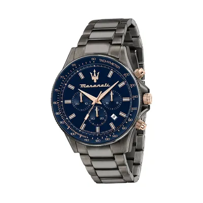 Zdjęcie produktu dla Zegarek na rękę Maserati ze stali nierdzewnej z chronografem SFIDA męski szary D2UMAR8873640001