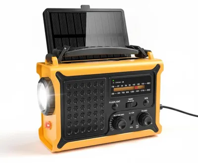 Obrázek produktu pro InAndOutdoorMatch - Přenosné zařízení pro nouzové situace - Powerbanka s kapacitou 10000 mAh - AM/FM rádio, Obrázek vytvořený pomocí AI