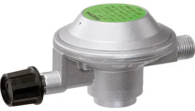 Produktbild von GOK Niederdruckregler EN61 50 mbar 1,0 kg/h Gas-Kart. x G1/4 LH-KN Absperrventil