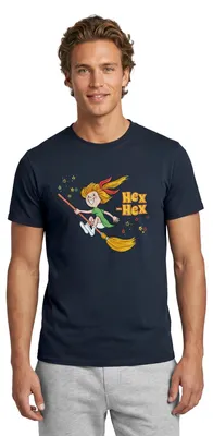 Produktbild von Spreadshirt Bibi Blocksberg Mit Bibi Und Kartoffelbrei Männer T-Shirt, S, Navy