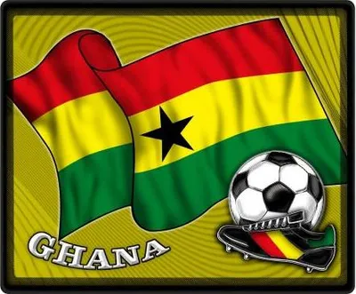 Produktbild von Mousepad Mauspad - Ghana Fahne Fußball - 83054 Gr. 24 x 20cm