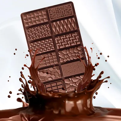 Image de Moule à chocolat profond en silicone - Modèle « Dubaï » 12 en 1 pour pralines et confiseries
