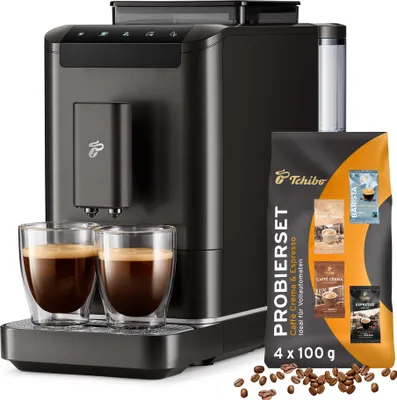 Produktbild von Tchibo Kaffeevollautomat Esperto2 Caffè 2.0 für Caffè Crema und Espresso, Granite Black